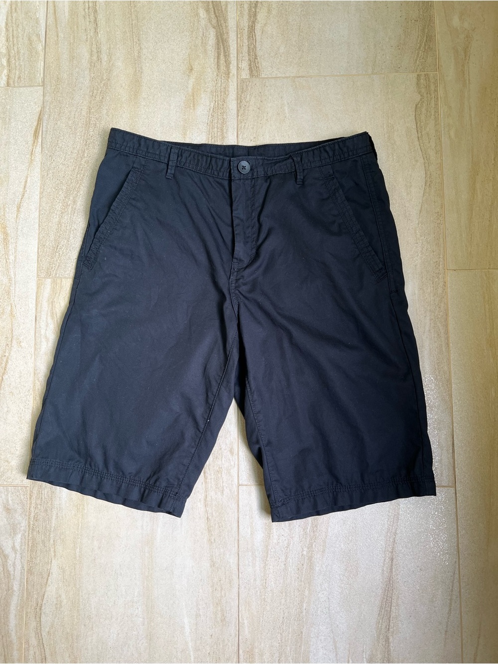 Calvin Klein Black Flat Front Men's Shorts